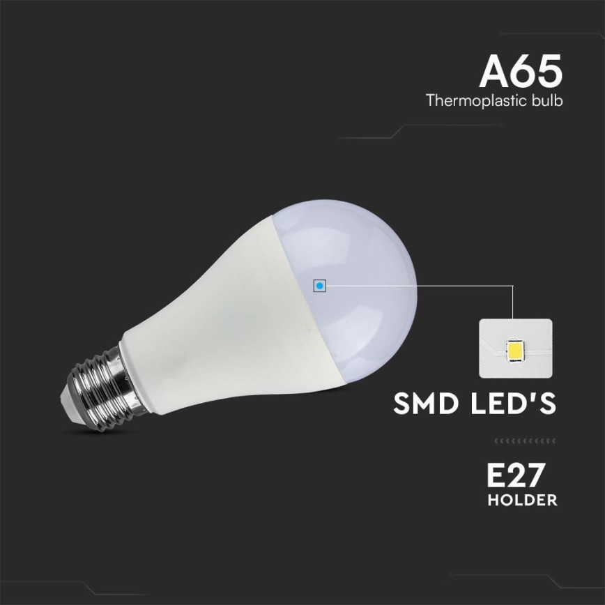 LED Sijalica SAMSUNG CHIP A65 E27/17W/230V 3000K