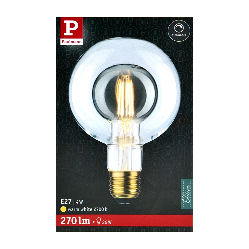LED Sijalica SHAPE G95 E27/4W/230V 2700K - Paulmann 28766