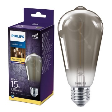 LED Sijalica SMOKY VINTAGE Philips ST64 E27/2,3W/230V 2700K