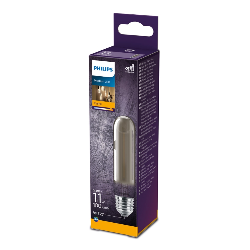 LED Sijalica SMOKY VINTAGE Philips T32 E27/2,3W/230V 1800K