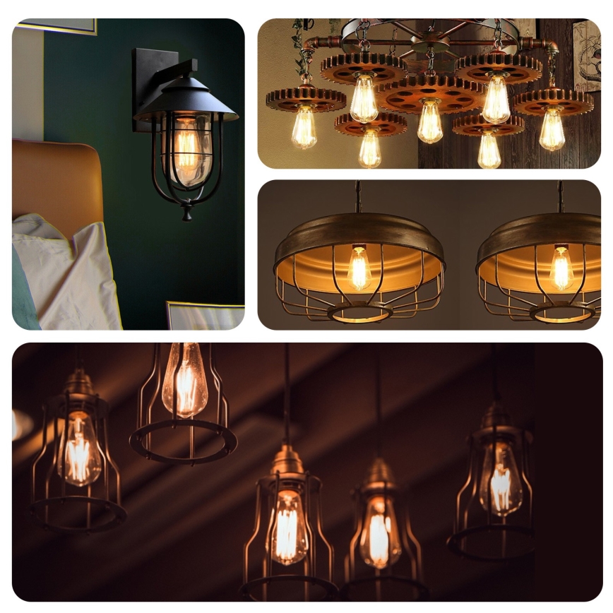 LED Sijalica ST64 E27/8W/230V 2200K - Aigostar