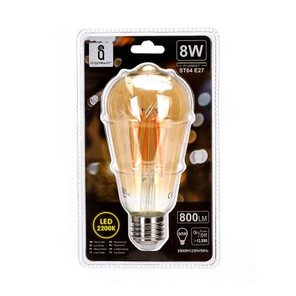 LED Sijalica ST64 E27/8W/230V 2200K - Aigostar