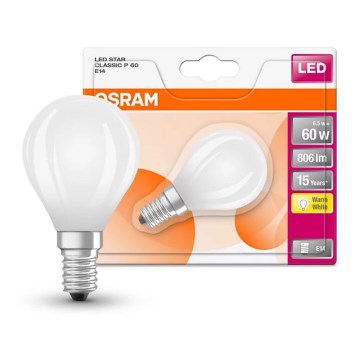 LED Sijalica STAR E14/6,5W/230V 2700K - Osram
