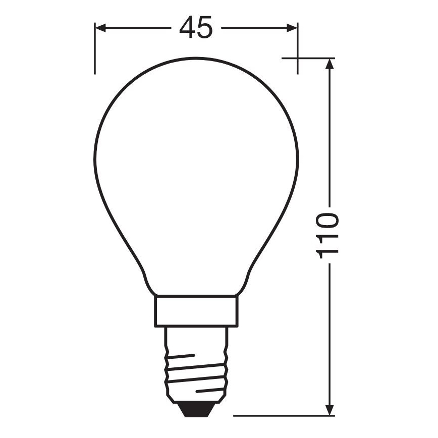 LED Sijalica STAR E14/6,5W/230V 2700K - Osram