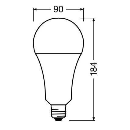 LED Sijalica STAR E27/24,9W/230V 2700K - Osram