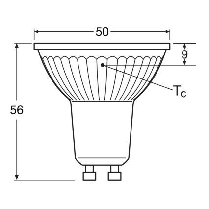 LED Sijalica STAR PAR16 GU10/4,3W/230V 2700K 120° - Osram
