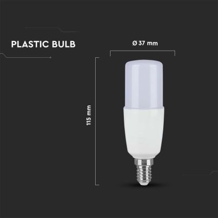 LED Sijalica T37 E14/9W/230V 2700K