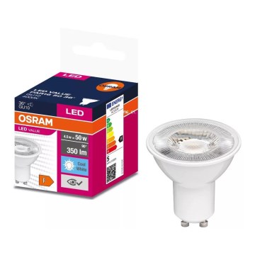 LED Sijalica VALUE PAR16 GU10/4,5W/230V 4000K 36° bela - Osram