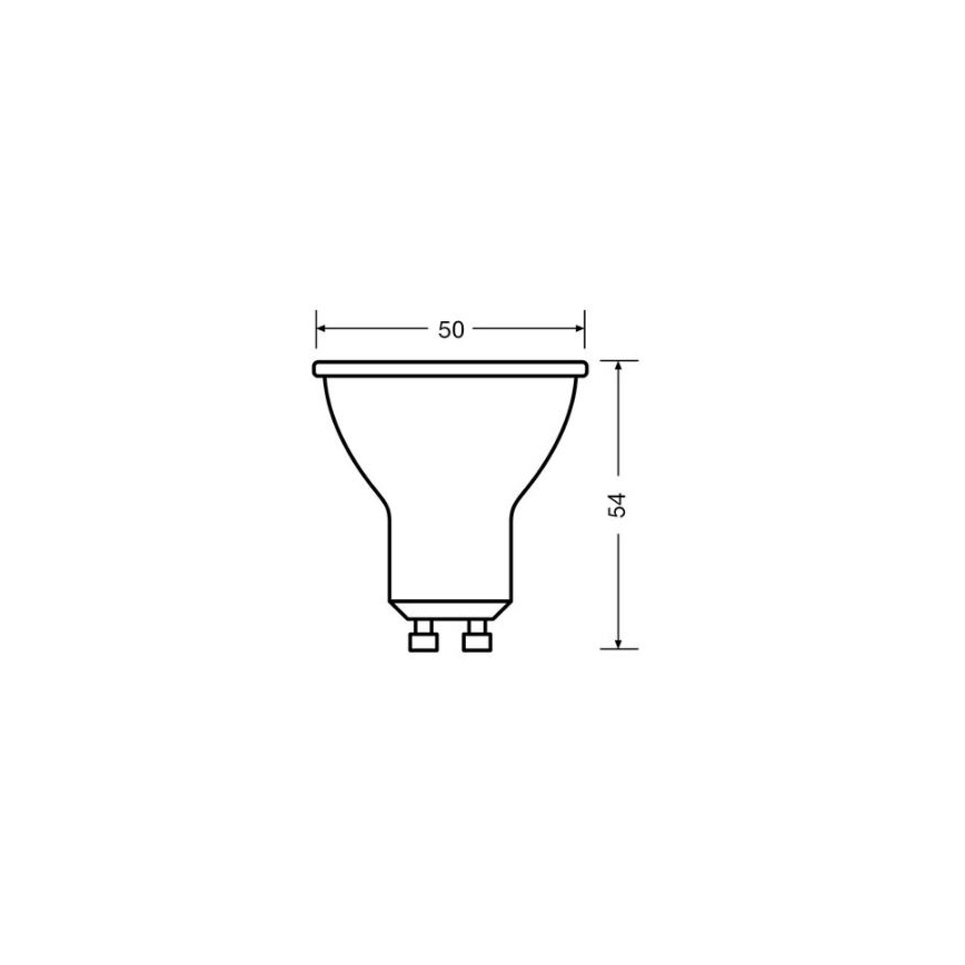 LED Sijalica VALUE PAR16 GU10/4,5W/230V 4000K 36° bela - Osram