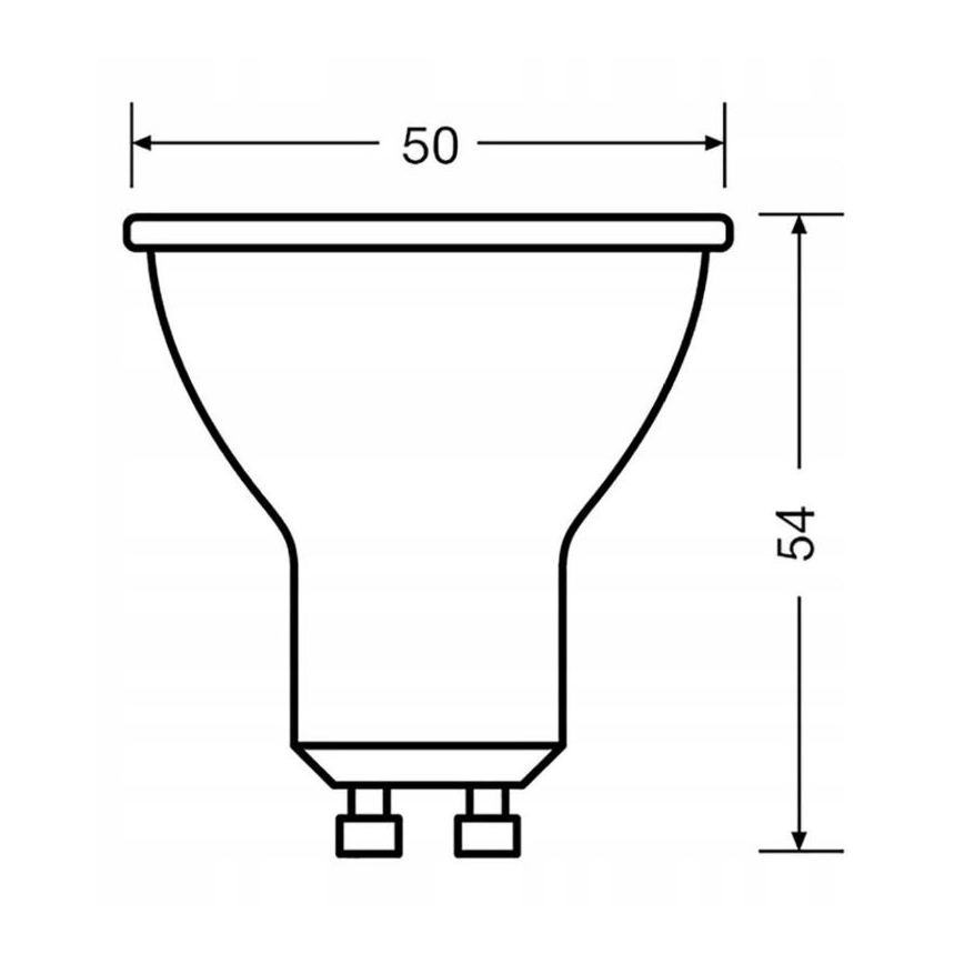 LED Sijalica VALUE PAR16 GU10/6,9W/230V 2700K 120° crno - Ledvance