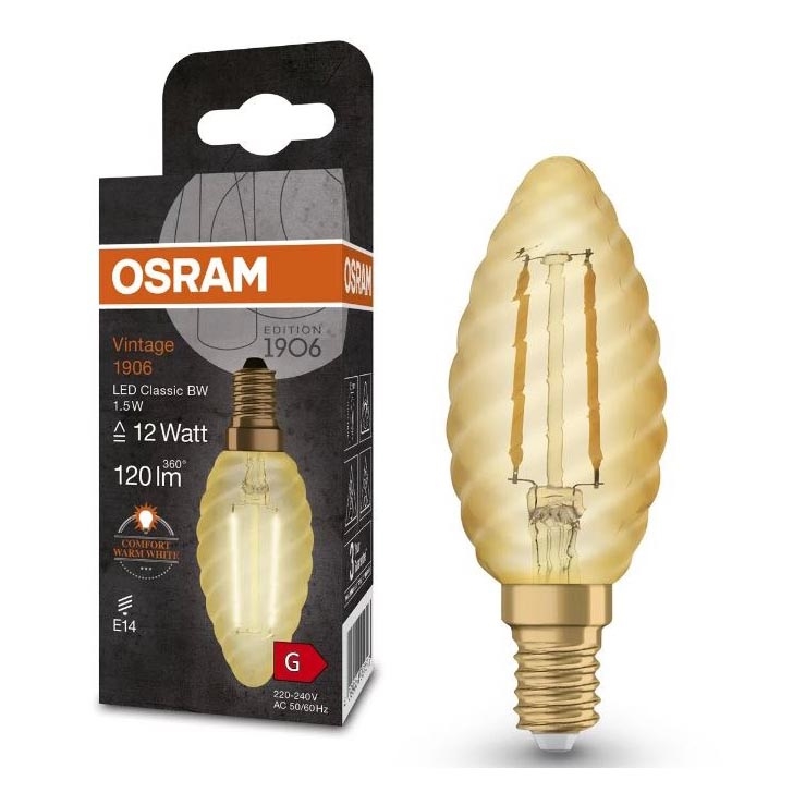 LED Sijalica VINTAGE E14/1,5W/230V 2400K - Osram