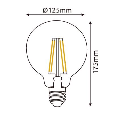 LED Sijalica E27/7W/230V 4000K - Globo