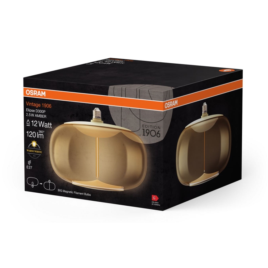 LED Sijalica VINTAGE FILAMENT E27/2,5W/230V 2700K - Osram