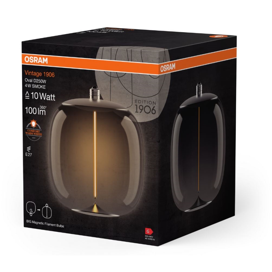 LED Sijalica VINTAGE FILAMENT E27/4W/230V 2700K dimno - Osram