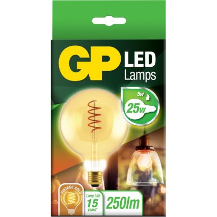 LED Sijalica VINTAGE G125 E27/5W/230V 2000K - GP