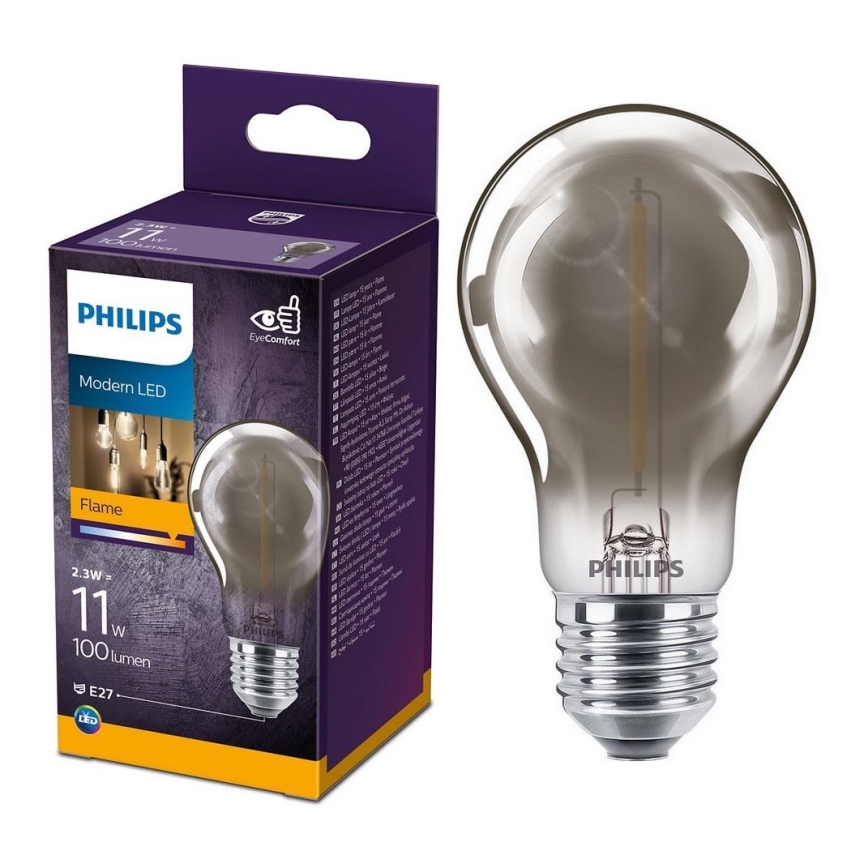 LED Sijalica VINTAGE Philips A60 E27/2,3W/230V 1800K