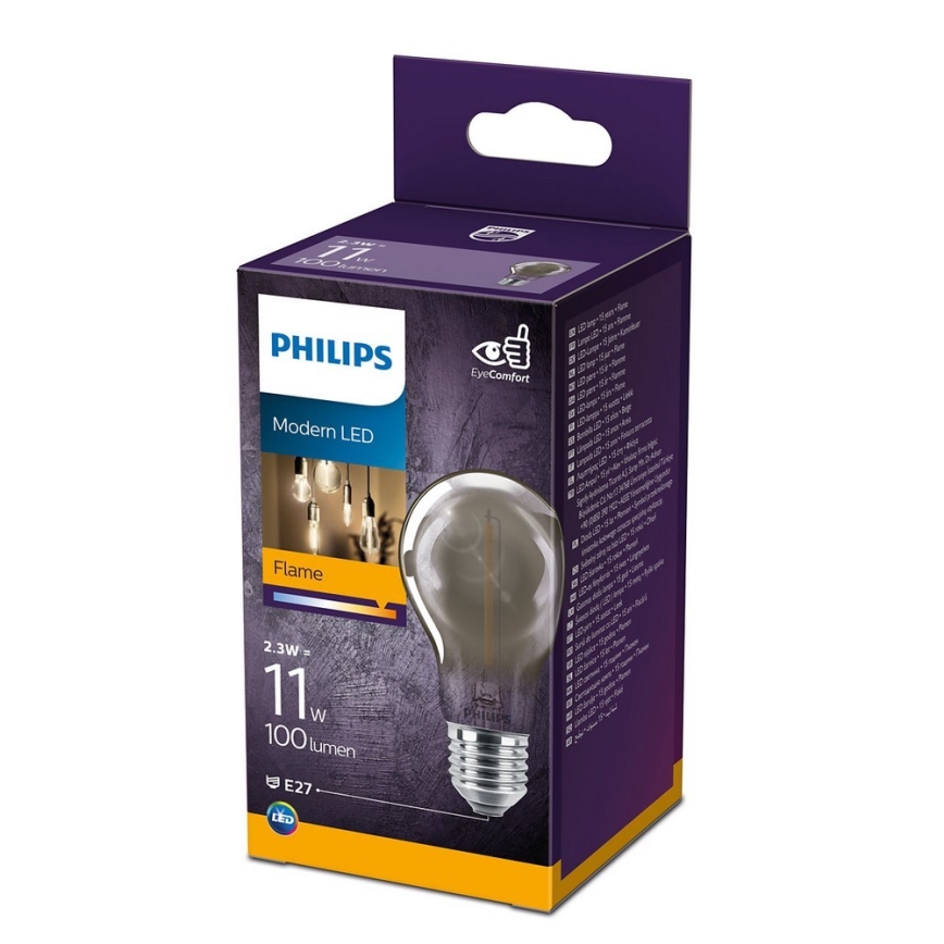 LED Sijalica VINTAGE Philips A60 E27/2,3W/230V 1800K