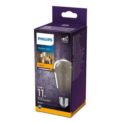 LED Sijalica VINTAGE Philips ST64 E27/2,3W/230V 1800K