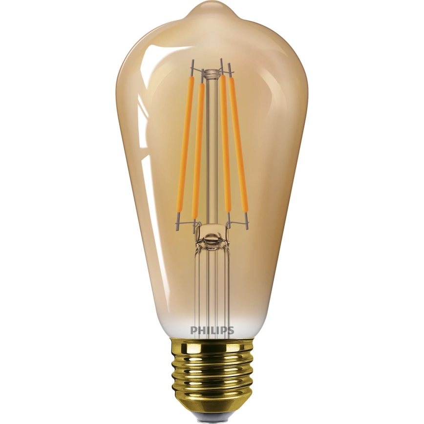 LED Sijalica VINTAGE Philips ST64 E27/7W/230V 1800K