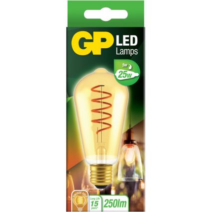 LED Sijalica VINTAGE ST64 E27/5W/230V 2000K - GP