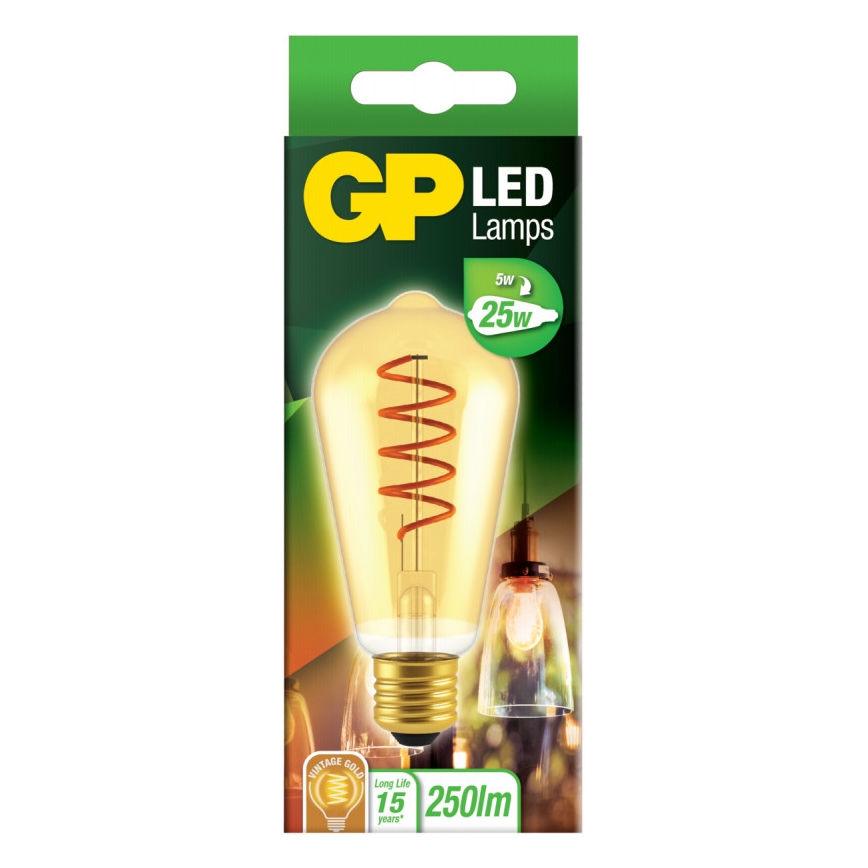 LED Sijalica VINTAGE ST64 E27/5W/230V 2000K - GP