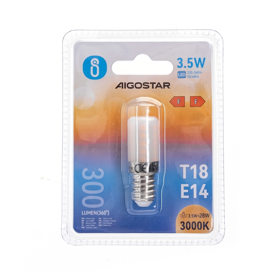 LED Sijalica za frižider T18 E14/3,5W/230V 3000K - Aigostar