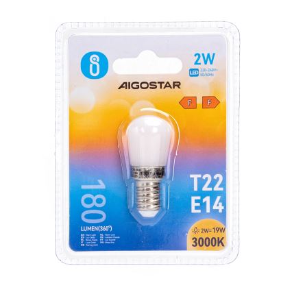 LED Sijalica za frižider T22 E14/2W/230V 3000K - Aigostar