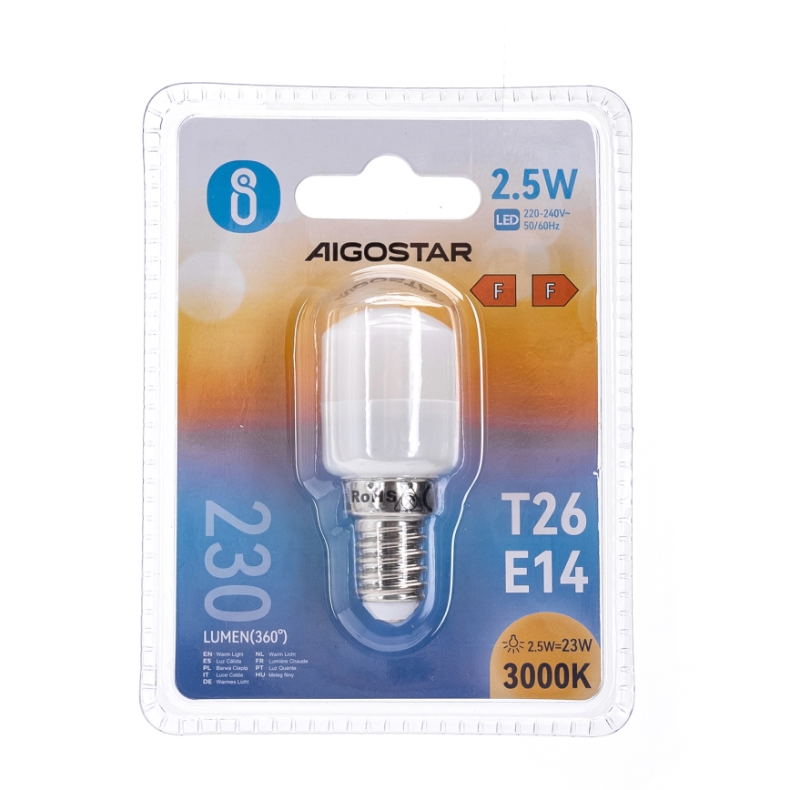 LED Sijalica za frižider T26 E14/2,5W/230V 3000K - Aigostar