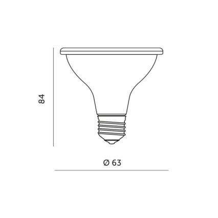 LED sijalica za rast biljaka PLANTY E27/7W/230V 1200K bela
