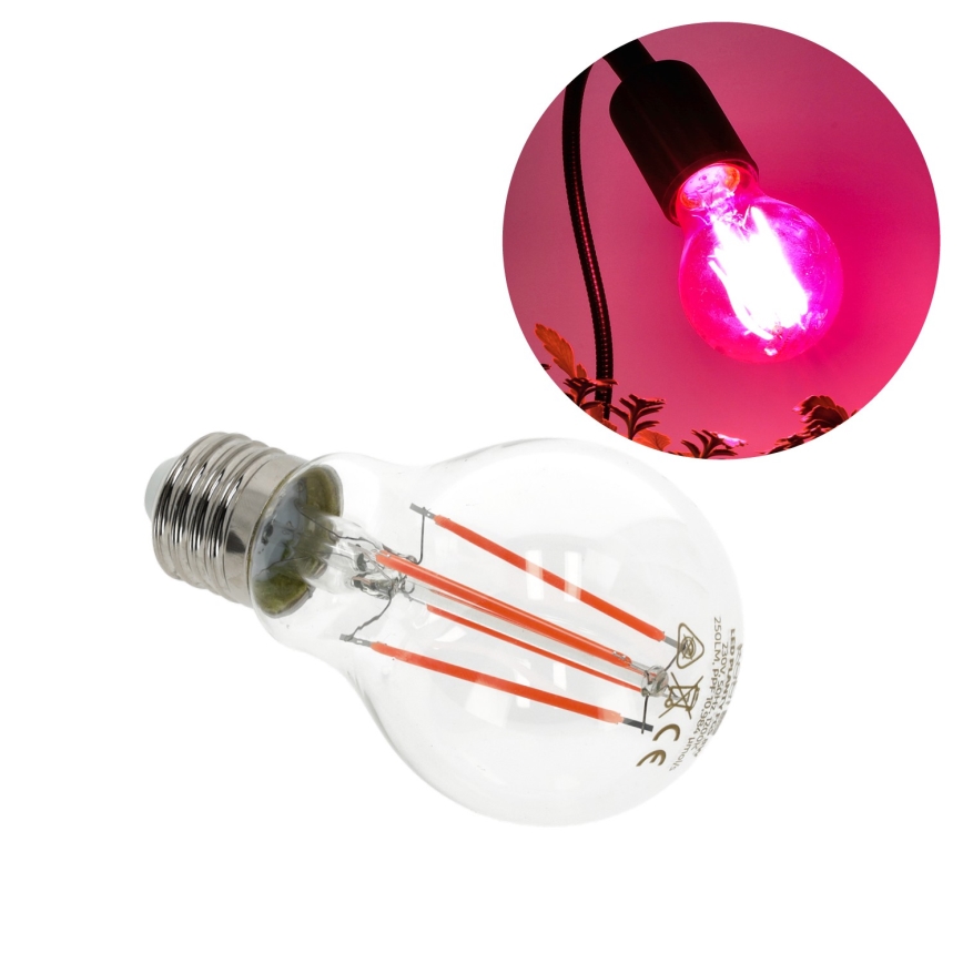 LED Sijalica za rast biljaka PLANTY E27/8W/230V 1200K