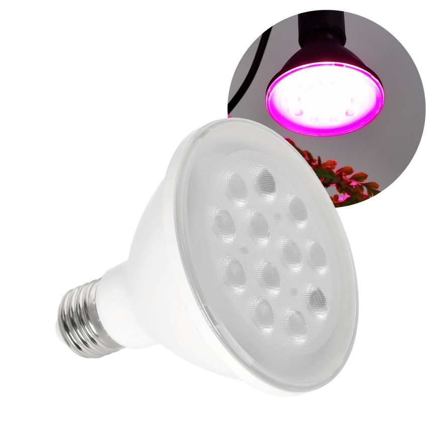 LED Sijalica za rast biljaka PLANTY E27/9W/230V 1200K bela