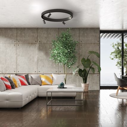 LED šinski spot MAGNETIC TRACK LED/7W/48V 3000K crna