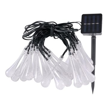 LED solarna girlanda ICE 30xLED/1,2V 300 mAh IP44