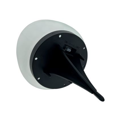 LED solarna lampa 2×LED, 1,2 V, 300 mAh, IP44, crna/bela