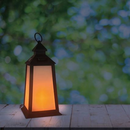 LED Solarna lampa FENIX LED/1,2V 200 mAh IP44 crno