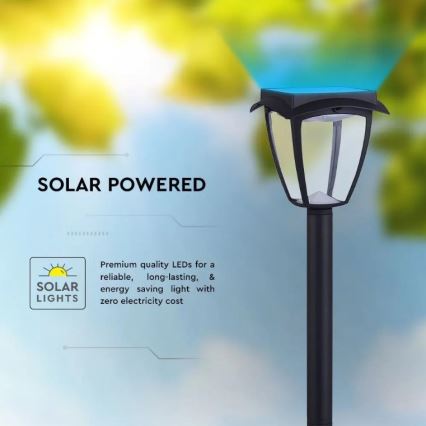 LED Solarna lampa LED/2W/230V 93 cm 3000/6000K IP65 2200 mAh