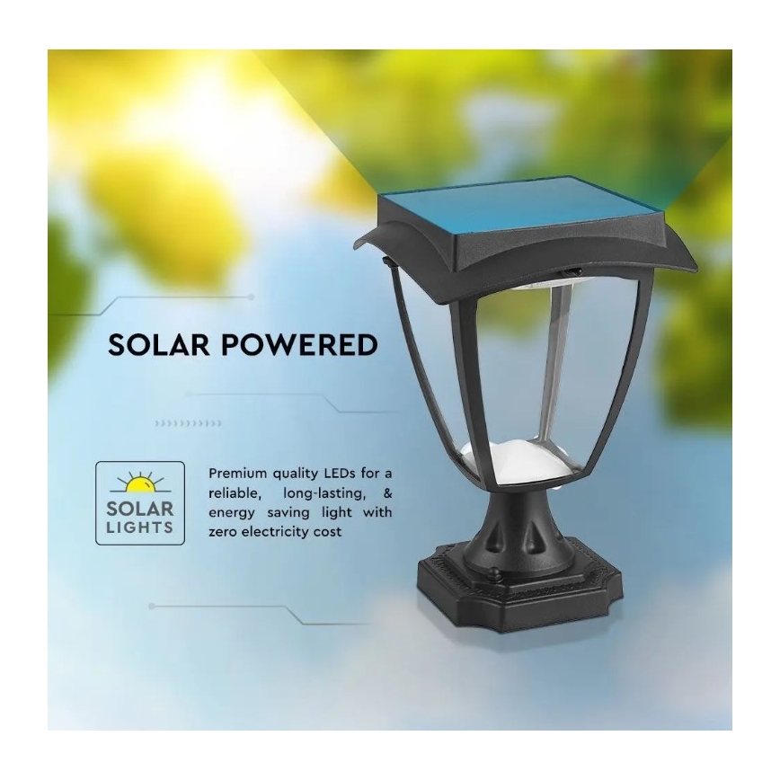 LED Solarna lampa LED/2W/3,7V 3000/6000K IP65