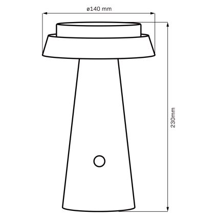 LED Prigušiva dodirna solarna lampa MARAKESZ LED/3,7V USB 3600 mAh 1800/2700/3000K IP54 sivo