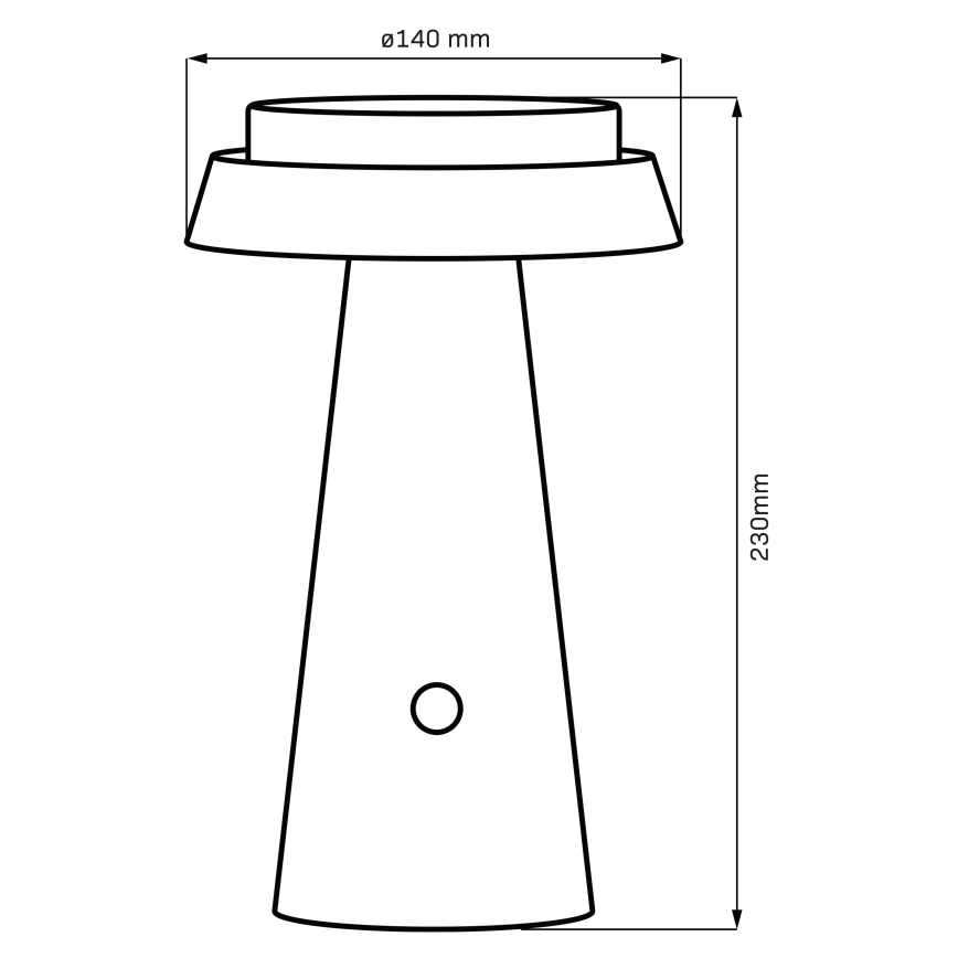 LED Prigušiva dodirna solarna lampa MARAKESZ LED/3,7V USB 3600 mAh 1800/2700/3000K IP54 sivo