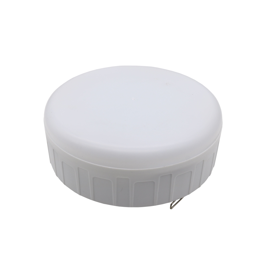 LED Prigušiva punjiva solarna lampa sa funkcijom powerbank-a K3 LED/2W/5,5V 6500K IPX4 2400 mAh crno/bela
