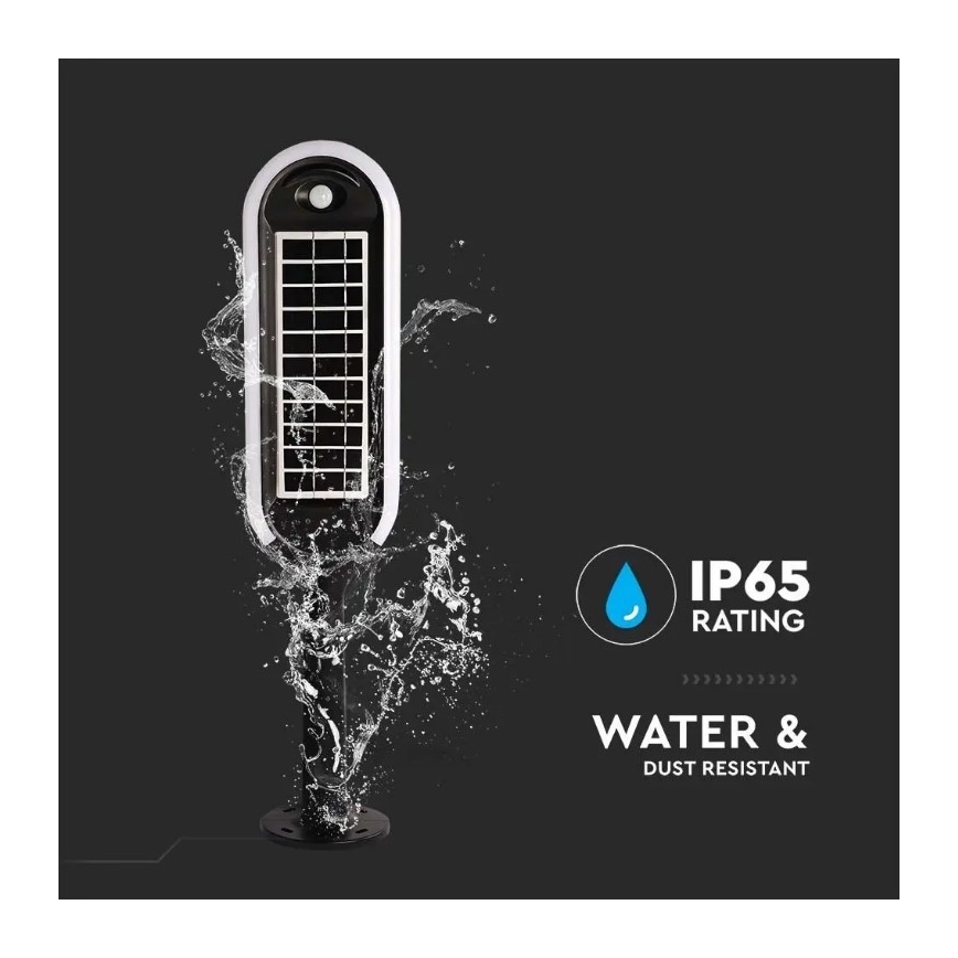 LED solarna lampa sa senzorom BOLLARD LED/5W/5,5V 70 cm 4000K IP65 2000 mAh