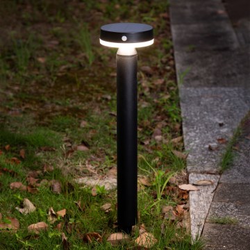 LED Solarna lampa sa senzorom GWINEA LED/4,5W/3,7V 2000 mAh 50 cm IP44 crno