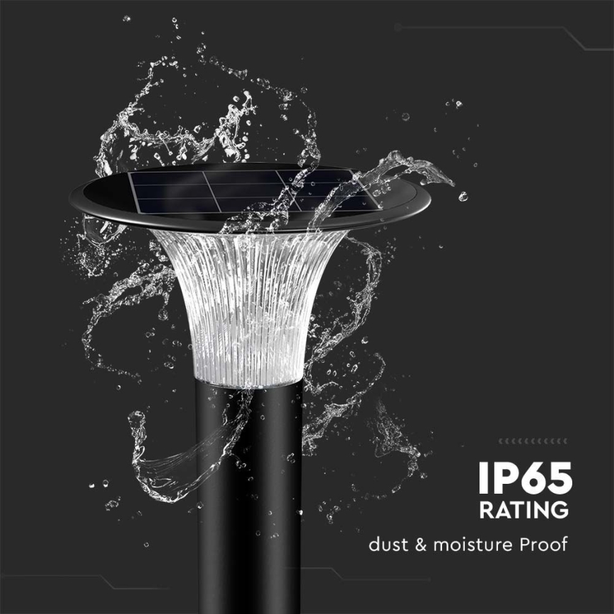 LED Solarna lampa sa senzorom LED/15W/3,2V 4000K/6000K IP65