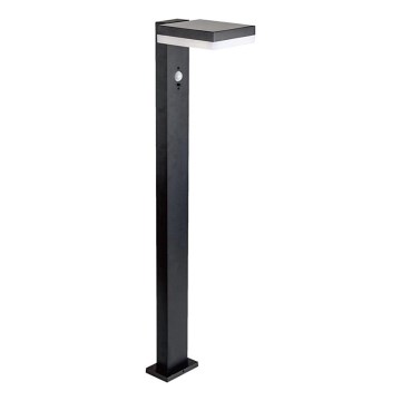 LED Solarna lampa sa senzorom LED/2W/3,7V IP54 3000K uglast crno
