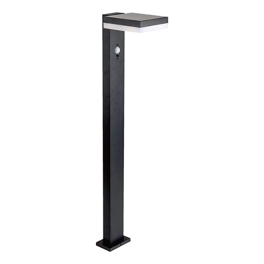 LED Solarna lampa sa senzorom LED/2W/3,7V IP54 3000K uglast crno