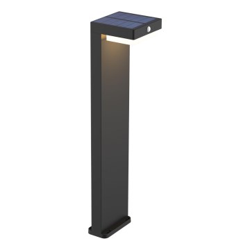 LED Solarna lampa sa senzorom MALI LED/4,5W/3,7V 2000 mAh IP44 crno