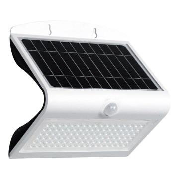 LED Solarna lampa sa senzorom za pokret i dan/noć LED/6,8W/4000 mAh 3,7V IP65