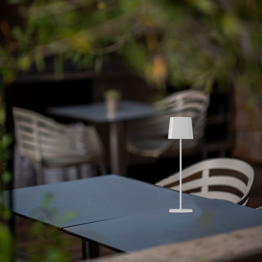 LED solarna prigušivi magnetna punjiva stona lampa na dodir LED/5W/5V 3000-6000K 3600 mAh IP65 bela