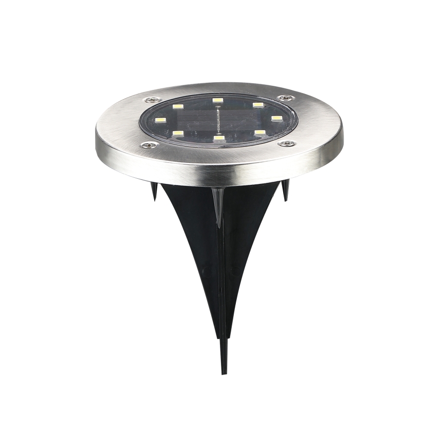LED Solarna rasveta za kućni prilaz SOLLY LED/1,2V 6500K pr. 11,5 cm 300 mAh IP44 mat krom