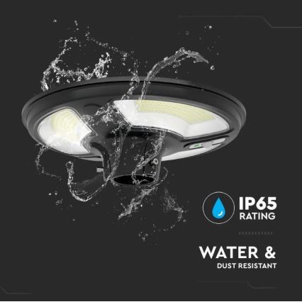 LED solarna ulična lampa sa senzorom LED/10W/3,2V 6500K IP65 25000 mAh + daljinski upravljač